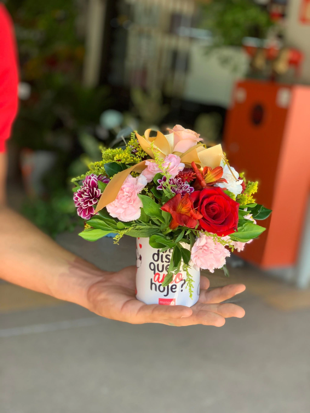 Xícara com Flores - JÁ DISSE QUE TE AMO HOJE?