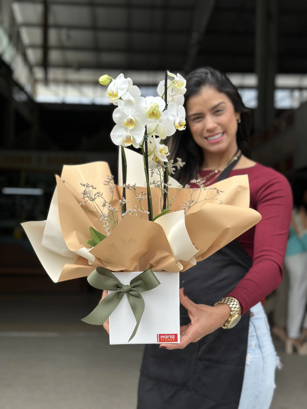 Orquídea na box - para presente