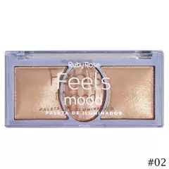 Paleta de Iluminador Feels Mood Ruby Rose na internet