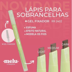 Lápis Para Sobrancelhas + Gel Fixador Melu by Ruby Rose