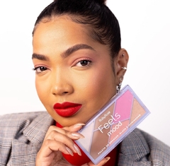 Paleta de bronzer, blush e iluminador - Makes in Recife