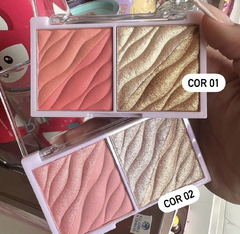 Duo Blush e Iluminador Ruby Rose - comprar online