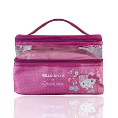 Necessaire Rosa Hello Kitty com Duplo Compartimento: Transparente e Estampado - KCHK-01P na internet