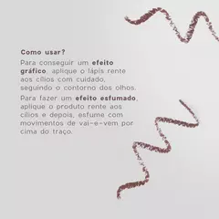 Lápis para Olhos Marrom - Eyeliner Golden Brown Océane Purple 1,2g - loja online