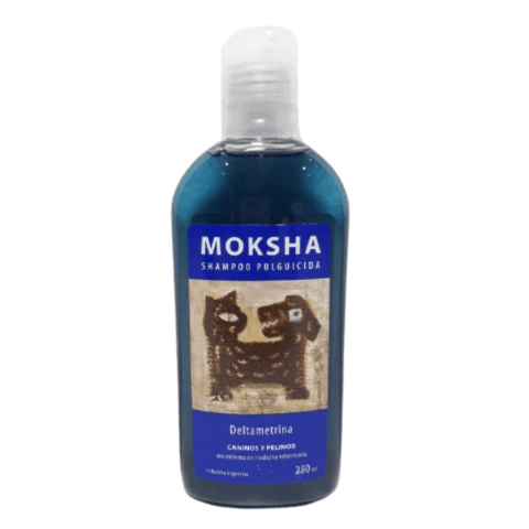 SHAMPOO MOKSHA PULGUICIDA CON DELTAMETRINA - comprar online