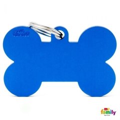 CHAPITA ALUMINIO HUESO XL AZUL