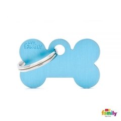 CHAPITA ALUMINIO HUESO CHICO CELESTE