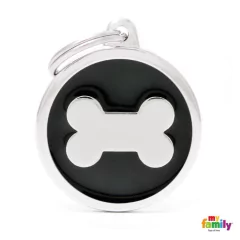 CHAPITA CLASSIC CIRCULO HUESO NEGRO