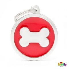 CHAPITA CLASSIC CIRCULO HUESO ROJO
