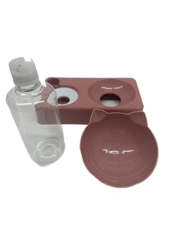 Bebedero Antiderrame con Comedero para Gatos-RS - tienda online