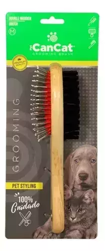Cepillo Para Perro Doble De Madera -CC - comprar online
