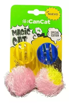 PACK 4 PELOTAS PARA GATOS-CC