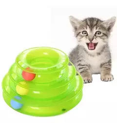 JUGUETE TORRE 3 NIVELES PARA GATO-RS
