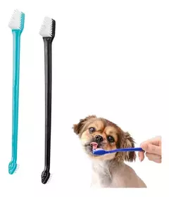 Kit 2 Cepillos De Dientes DOBLES Para MASCOTAS-BK - Pet Crows