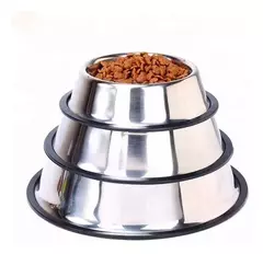 Comedero de acero inoxidable con antideslizante - BK