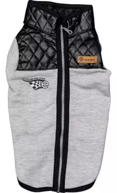 CAMPERA CHOPPER FRIZA Y CUERO CON CIERRE-EK - comprar online