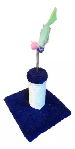 Rascador Con Resorte Y Pluma Para Gatos Bebés 20CM-IP - comprar online