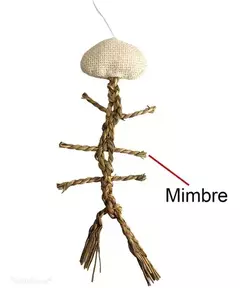 CAÑITA ESQUELETO BLANCO DE MIMBRE-CC - Pet Crows
