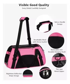 BOLSO DORY ROSA APTO PARA AVIÓN - AP - Pet Crows