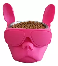COMEDERO/BEBEDERO DE ALTURA BULLDOG PINK - PD en internet