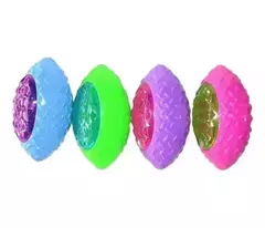 PELOTA RUGBY CON LUZ LED Y CHIFLE - RS