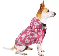 CAMPERA ROMPEVIENTO BULLDOG ROSA Y BLANCA-FD en internet