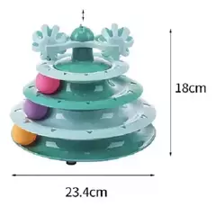 TORRE TRES NIVLES CON PELOTAS PARA GATO-RS - comprar online