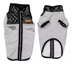 CAMPERA CHOPPER FRIZA Y CUERO CON CIERRE-EK
