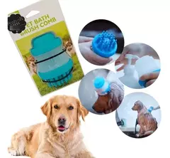 Cepillo De Baño para Mascotas con Dispenser para Shampoo-RS - tienda online