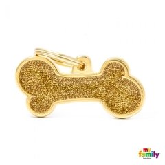 CHAPITA SHINE HUESO DORADO CHICO