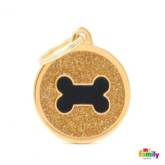 CHAPITA SHINE CIRCULO HUESO DORADO