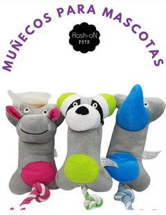 PELUCHE HUESO CON SOGA Y CHIFLE-RS - tienda online