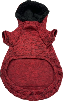 Buzo Jaspeado Con Capucha rojo - RR en internet