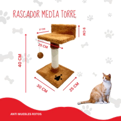 RASCADOR MEDIA TORRE PARA GATOS - IP en internet