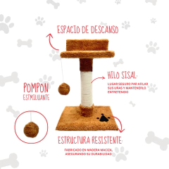RASCADOR MEDIA TORRE PARA GATOS - IP - Pet Crows