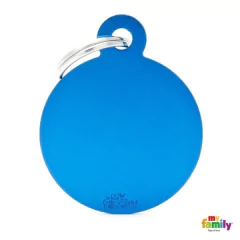 CHAPITA ALUMINIO CIRCULO GRANDE AZUL