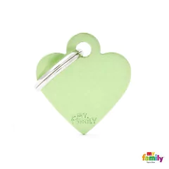 CHAPITA ALUMINIO CORAZÓN CHICO VERDE