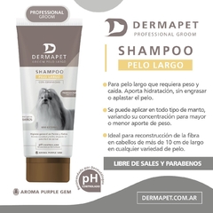 SHAMPOO Perros/gatos Dermapet Groom PELO LARGO X 250ml - comprar online
