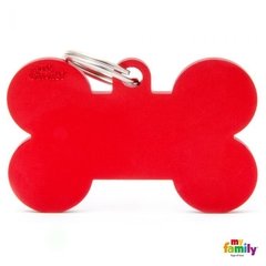CHAPITA ALUMINIO HUESO XL ROJO