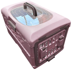 Imagen de TRASNPORTADORA PLEGABLE PARA VIAJES ROSA-RS