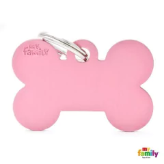 CHAPITA ALUMINIO HUESO MEDIANO ROSA