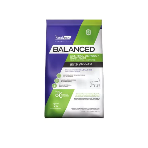 VITAL CAT BALANCED GATO CONTROL PESO / CASTRADO - comprar online