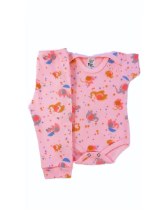 Conjunto Body Manga Curta + Calça Mijão Estampado Menina na internet