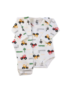 Conjunto Body Manga Longa + Calça Mijão Estampada Menino - loja online