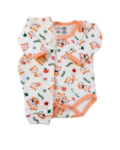 Conjunto Body Manga Longa + Calça Mijão Estampada Menina - Pipo Moda Bebe