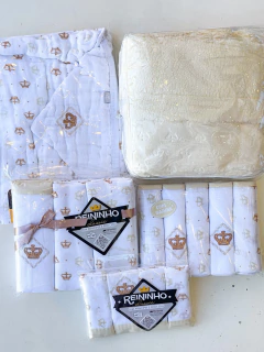Kit Enxoval para Bebê Neutro 14 Peças – Linha Reininho Minasrey | Cores Neutras - comprar online
