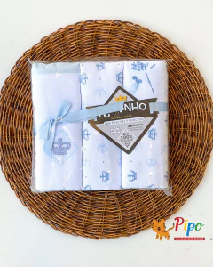 Kit Enxoval para Bebê Menino 14 Peças – Linha Reininho Minasrey | Azul Bebê - loja online