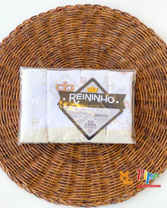 Kit Enxoval para Bebê Neutro 14 Peças – Linha Reininho Minasrey | Cores Neutras