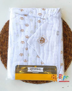 Kit Enxoval para Bebê Neutro 14 Peças – Linha Reininho Minasrey | Cores Neutras na internet