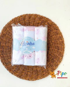 Kit Enxoval para Bebê Menina 15 Peças – Linha Alvinha Minasrey | Rosa - comprar online